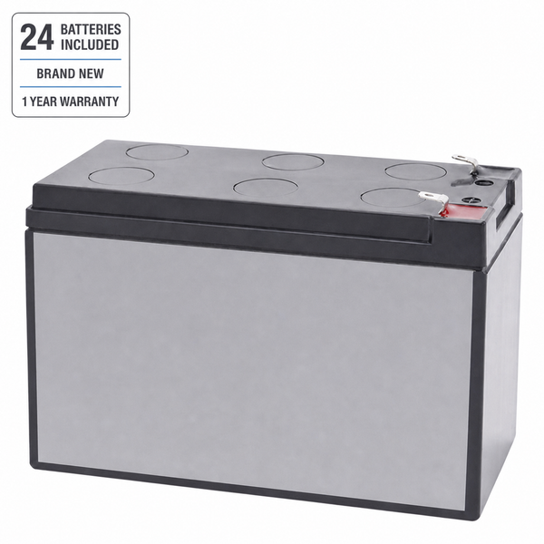 24 batteries included, brand new, 1 year warranty