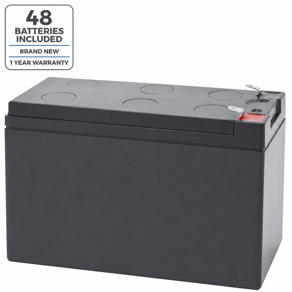 48 batteries included, brand new, 1 year warranty
