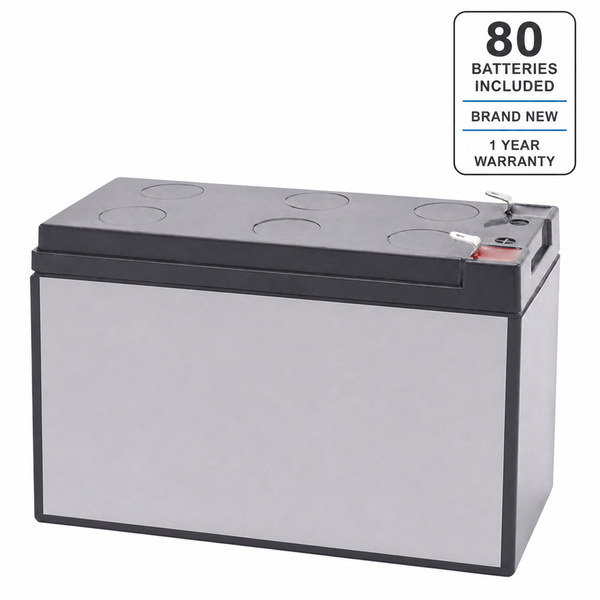 80 batteries included, brand new, 1 year warranty