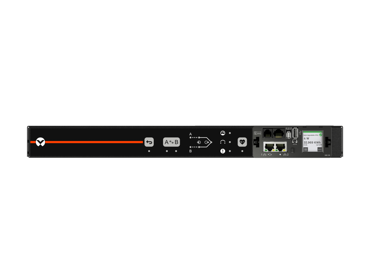 Vertiv Rack PDU - Monitored UNIT Level 1U 120V 20A 5-20P (10) NEMA 5-20R