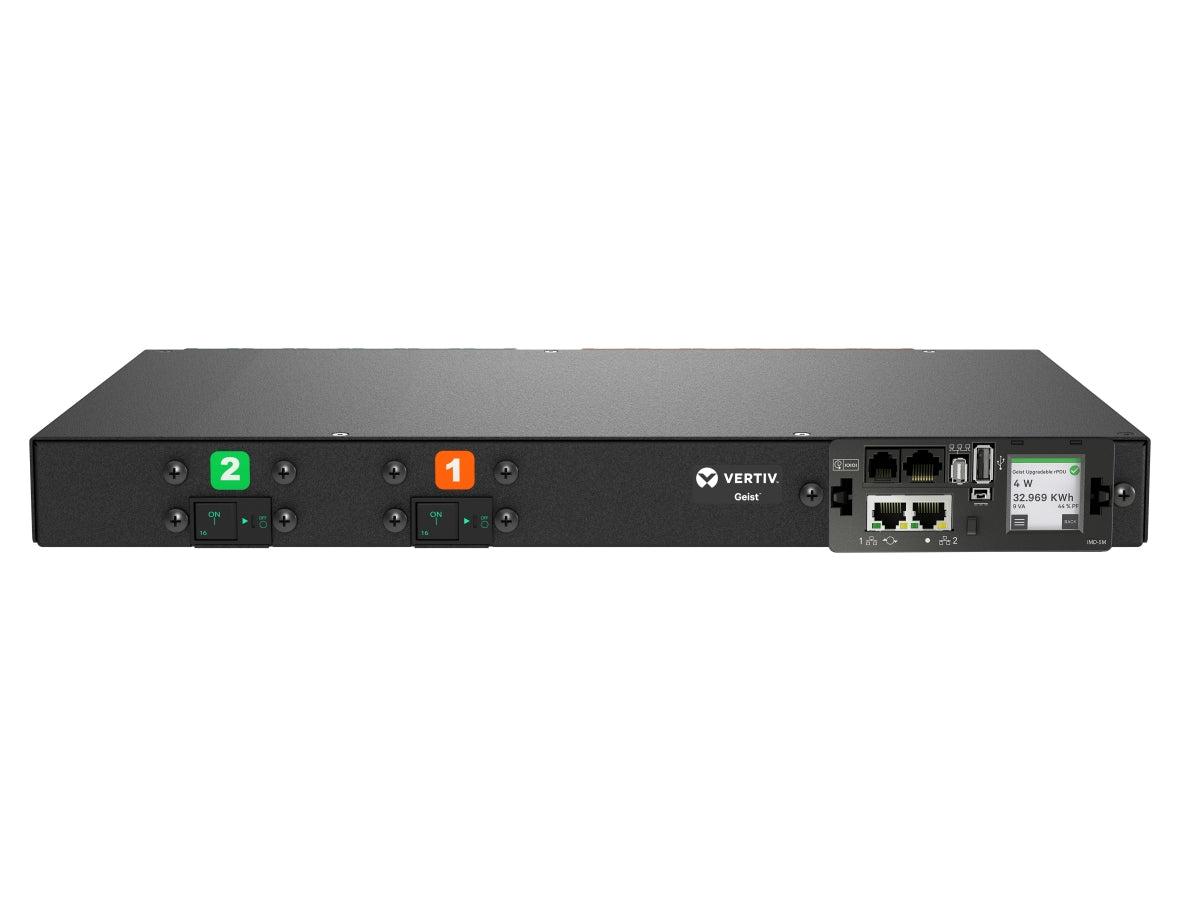 Vertiv Rack PDU - 1U 208V 30A L6-30P (12) Combination C13/C19 Monitored UNIT Level EC