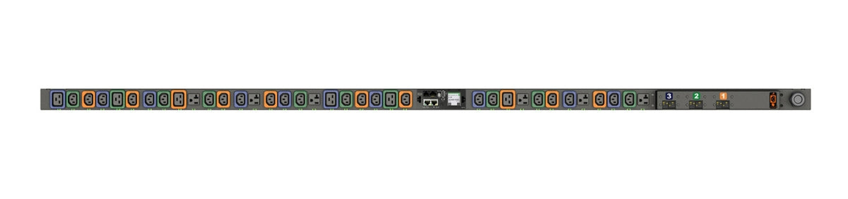 Vertiv 0U, 120/208V WYE, 30A, L21-30P, (24) Locking IEC C13, (6) Locking IEC C19, Monitored Outlet Level EC