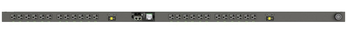 Vertiv Rpdu, Switched UNIT Level Monitoring EC, 30A, 120V, 2.8KW, Vertical, (24) NEMA 5-20R, 10FT / 3M Power CORD with L5-30P, Black Powder Coat.