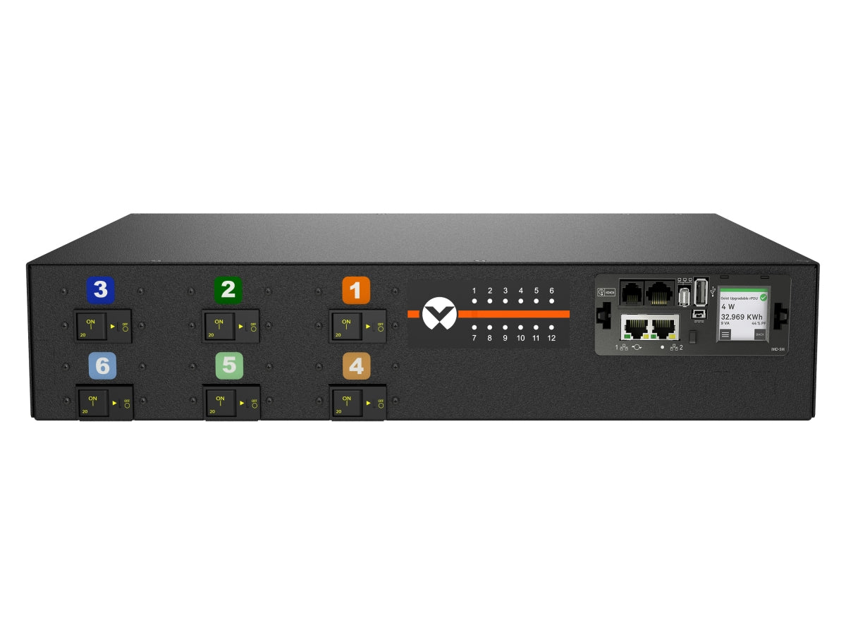 Vertiv Rack PDU - 1U 208V Delta 50A 3P+E CA (12) Combination C13/C19 Switched UNIT Level Monitoring EC