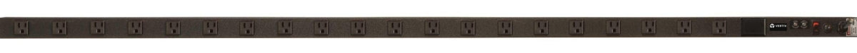 Vertiv Rack PDU - 0U, 120V, 15A, 5-15P, (20) 5-15R, Basic Surge